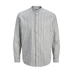 JACK & JONES Cămașă 'JJESummer' gri metalic / alb