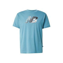 new balance Tricou funcțional azuriu / gri / gri metalic