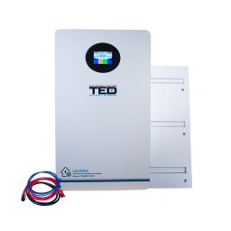 Acumulator LiFePo4 51.2V 100A, wall mounted BMS, Wi-Fi, bluetooth, LCD, M8 TED Electric - TED007452