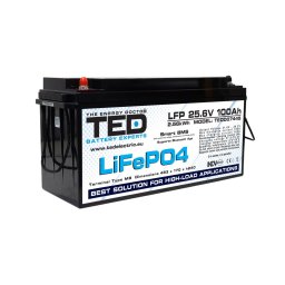 Acumulator LiFePo4 25.6V 100Ah, BMS, bluetooth, M8 TED Electric - TED007445