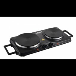 Plita electrica dubla Techwood TPE-2516, 2500W, Ø185 mm + Ø155 mm, termostat