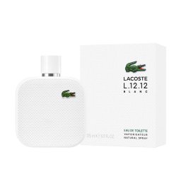 Lacoste E.D.L. L.12.12 Blanc - Apă de toaletă (EDT) - Categorie olfactivă: Woody-Aromatic - Note vârf: Grapefruit, Rozmarin, Cardamom - Note mijloc: Tuberoză, Ylang-ylang, Olibanum, Frunză de cedru - Note bază: Piele, Antilopă, Cedru, Vetiver