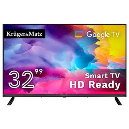 Televizor LED Kruger Matz KM0232HD-G 32" (81cm), HD Ready, Google TV, 60 Hz, 3x HDMI