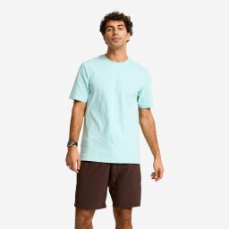 Tricou fitness guler rotund Albastru Bărbați