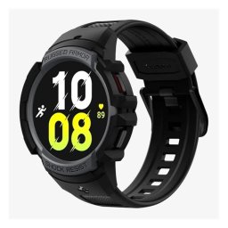 SPIGEN Samsung Watch 4 40 mm SPIGEN RUGGED ARMOR PRO curea de înlocuire unic méret, ütésállóság + silicon keret, SÖTÉTSZÜRKE