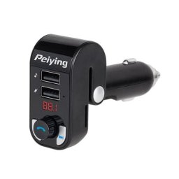Modulator FM Peiying URZ0466 | 64GB, 5V, Roșu, Bluetooth, LED