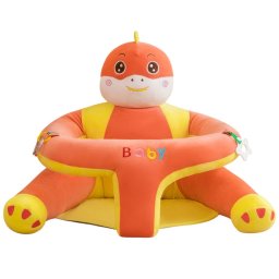 Fotoliu bebe din plus Baby Animale cu jucarii incluse, Dino portocaliu