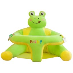 Fotoliu bebe din plus Baby Animale cu jucarii incluse, Broscuta verde