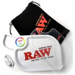 Raw x iLMYO Tava de Rulat Power cu Leduri RGB + Wireless Power bank 10.000mAh 28 x 21,5cm