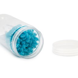 Set de 100 periuțe pentru extensii de gene, turcoaz