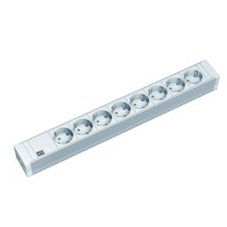Bachmann IT PDU 8 x prize Schuko, in Schuko, 1U, impamantare, fara intrerupator, 2 metri, RAL 7035, PVC
