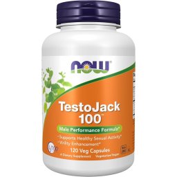 TestoJack 100 cu ZMA si Tribulus - Now Foods, 120 capsule