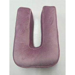 Perna XL, 42cm, Hiko Name litera U din catifea albastra sau roz, cu vipusca