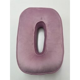 Perna XL, 42cm, Hiko Name litera O din catifea albastra sau roz, cu vipusca