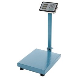 Cantar electronic pentru magazin/depozit, Micul Fermier, cu platforma 40x50 cm, inox, max 350 kg, afisaj LCD, 220 V, brat rabatabil