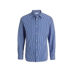 JACK & JONES Cămaşă Jjmatheo Detail Print Ls 12289342 19-3933 TCX medieval blue