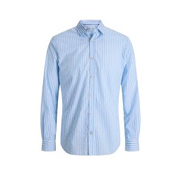 JACK & JONES Cămaşă Jjmatheo Detail Print Ls 12289342 14-4210 TCX celestial blue