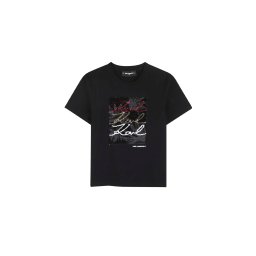 KARL LAGERFELD K T-Shirt Pentru copii Z31153 09B black