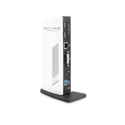 Delock USB 3.0 Port Replicator (MIC,Audio,HDMI,DVI, LAN, 4x USB 2.0, 2x USB 3.0)