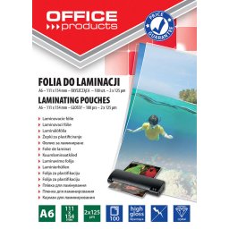 Folie de laminat Folie pentru laminare, A6 125 microni 100buc/top Office Products