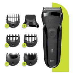 Aparat de tuns Series 3 300 BT Shave&Style, Acumulator, Autonomie 30 min, Wet&Dry Negru