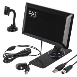 Antenă interioară activă DVB-T/T2 HEVC Maclean Slim MCTV-948