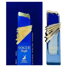 Maison Alhambra Vogue Night - Apă de parfum (EDP), 100 ml - Categorie olfactivă: Floral-fruity-gourmand - Note vârf: Mandarină, Note acvatice, Bergamotă - Note mijloc: Caramel, Tonka, Patchouli, Iasomie - Note bază: Zmeură, Vanilie, Mosc, Ambergris