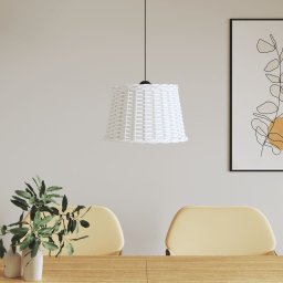 Gossi abajur lustra, alb, Ø40x26 cm, rachita