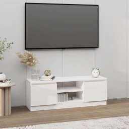 Gossi comoda tv cu usa, alb, 102x30x36 cm