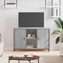 Gossi comoda tv, gri sonoma, 100x35x65 cm, lemn compozit