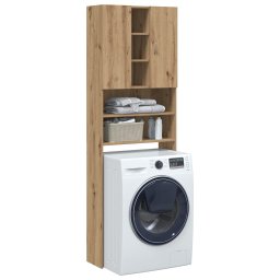 Gossi dulap masina de spalat, stejar artizanal, 64x25,5x190 cm