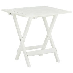 Gossi masa de bistro, alb, 46 x 46 x 47 cm, lemn masiv de acacia