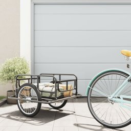 Gossi remorca de bicicleta, negru, 130x73x48,5 cm, otel