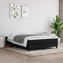 Gossi saltea de pat cu arcuri, negru, 140x190x20 cm, textil