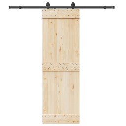 Gossi set feronerie pentru usi glisante, negru, 200 cm, otel