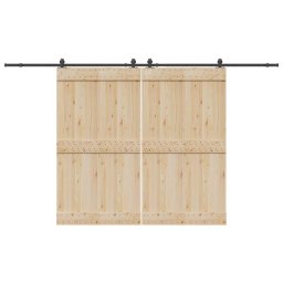 Gossi set feronerie pentru usi glisante, negru, 366 cm, otel