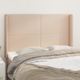 Gossi tablie pat cu aripioare cappuccino 147x16x118/128 cm piele eco