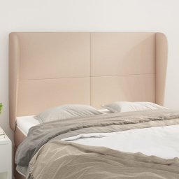 Gossi tablie pat cu aripioare cappuccino 147x23x118/128 cm piele eco