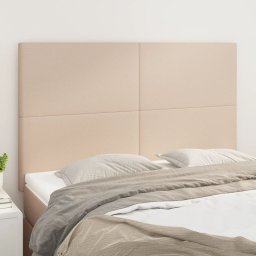 Gossi tablii de pat 4 buc. cappuccino 72x5x78/88 cm piele ecologica