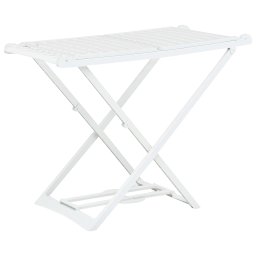 Gossi uscator de rufe pliabil, alb, plastic