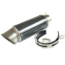 Toba sport Evacuare carbon 30cm moto atv finala esapament 60mm
