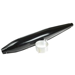 Evacuare toba esapament moto caffe racer chopper bobber custom negru