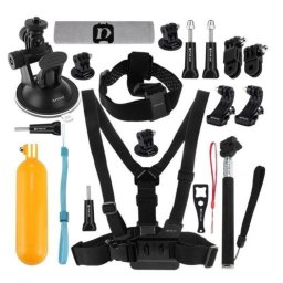 Puluz set de 20 de accesorii pentru camere sport (inclusiv Osmo Action 5 Pro, Insta360 Ace Pro 2) PKT18