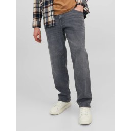 Jack & Jones Plus Blugi JJIMIKE JJORIGINAL, barbati cu talie inalta si croiala Conica, Gri inchis (SELECTATI MARIMEA: 48, SELECTATI LUNGIMEA: 32)