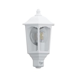 Eglo 97258 - Aplica perete exterior cu senzor MANERBIO 1xE27/60W/230V alb