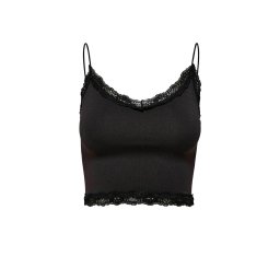 ONLY Top Onlvicky Lace Seamless Cropped 15190175 C-N10 black
