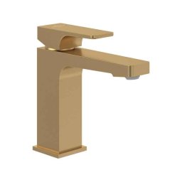 Baterie pentru lavoar Villeroy&Boch, Architectura Square 112, fără ventil , brushed gold