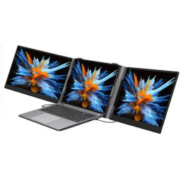 Extensie Monitor Laptop Blackview DCM6, 2 Ecrane, 14 FHD, 1920x1080, 60Hz, 300 nits, Boxa Incorporata, 20V 5A, Aluminiu+ABS+PC, USB-C