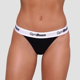 GymBeam Chiloți Tanga 3Pack Black M