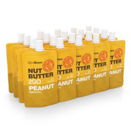 GymBeam Unt de nuci 2GO - unt de arahide 20 x 80 g